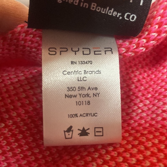SPYDER - Women’s Scarf - Pink / Red / White - Size - OS - Picture 6 of 7